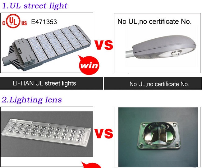 200W High Power Energy Saving Street Light Cree Led Chip Tai-wan Meanwell Led Driver Waterproof Good Corrosion Aluminum Alloy Housing AC 100-265V/277V/305V Led Street Light for City Roads, Highway etc.